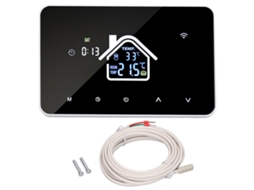 Termostato de Aquecimento de Piso 16a Tela Touch 4,3 Polegadas Wifi Ac230v Programável