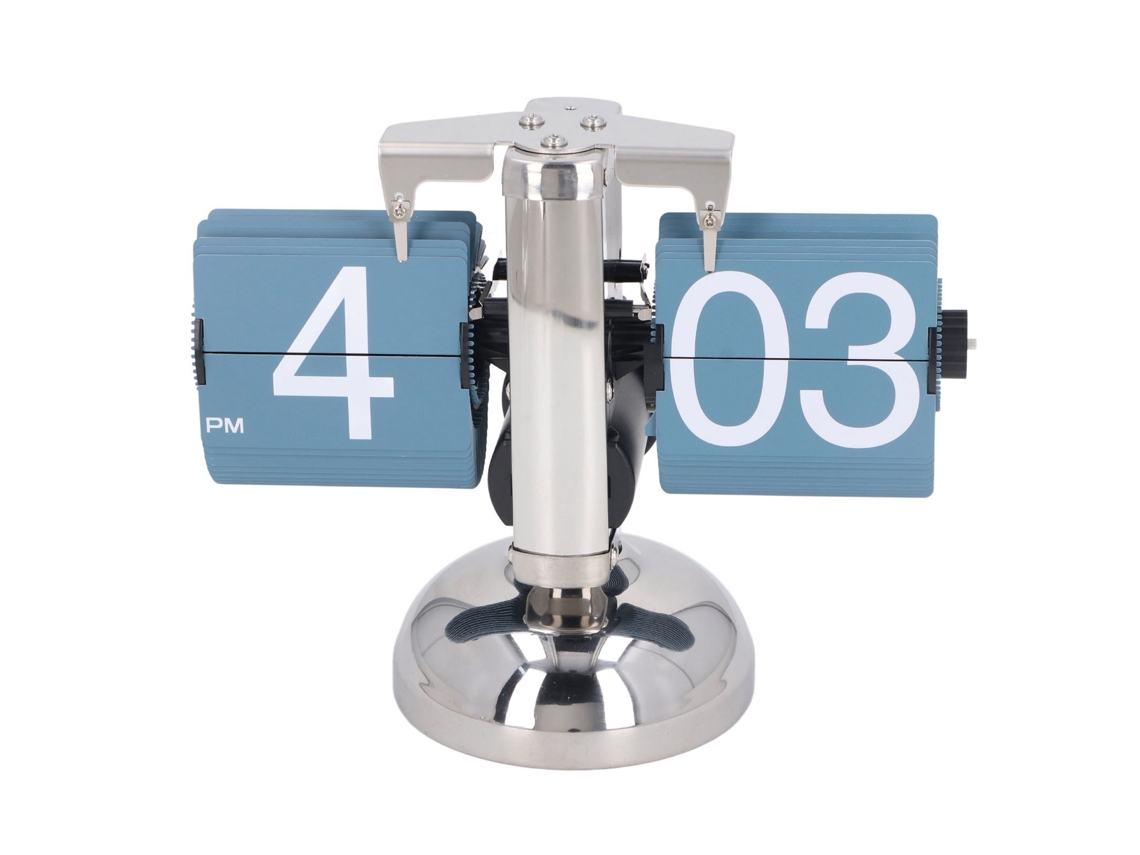 Primerox relógio Flip Mecânico Automático Vintage Europeu de Pé para Sala Azul