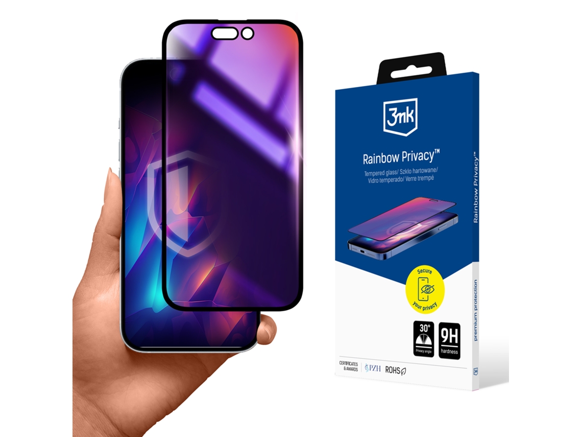 Vidro Protetor 3mk Para Iphone 16 Pro Max Com Função De Privacidade