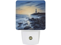 Luz noturna LED com sensor crepuscular, luz noturna decorativa para corredor, quarto e banheiro.