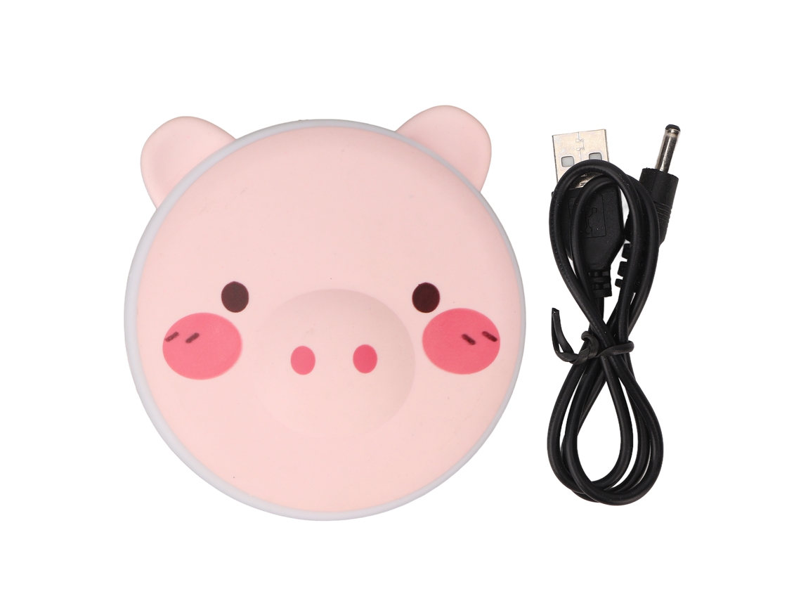 Aquecedor De Mãos Portátil Usb Com Banco De Energia E Espelho Bonito