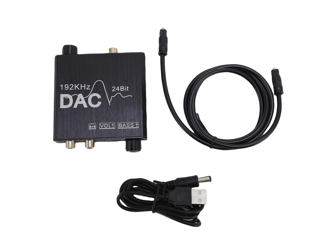Conversor Digital para Analógico de Áudio EOOCOO (óptico para Analógico, Coaxial)