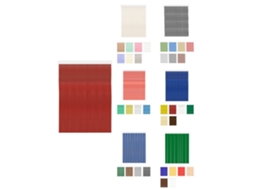 Cortinas De Exterior Impermeables – Cortinas Antimoscas Para Terrazas Y Porche Karla - Rojo 120 X 240 Cm