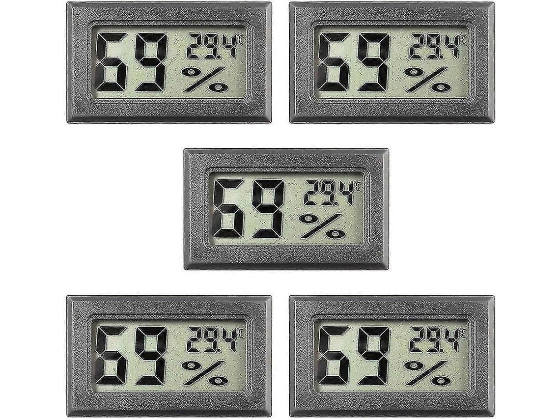 Pacote De 5 Mini Higrômetro Pequeno Termômetro Digital Higrômetro Monitor Lcd Interno-mxbc