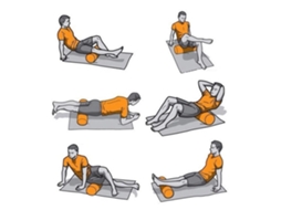 Rolo de Espuma Eva para Yoga Pilates S/MARCA