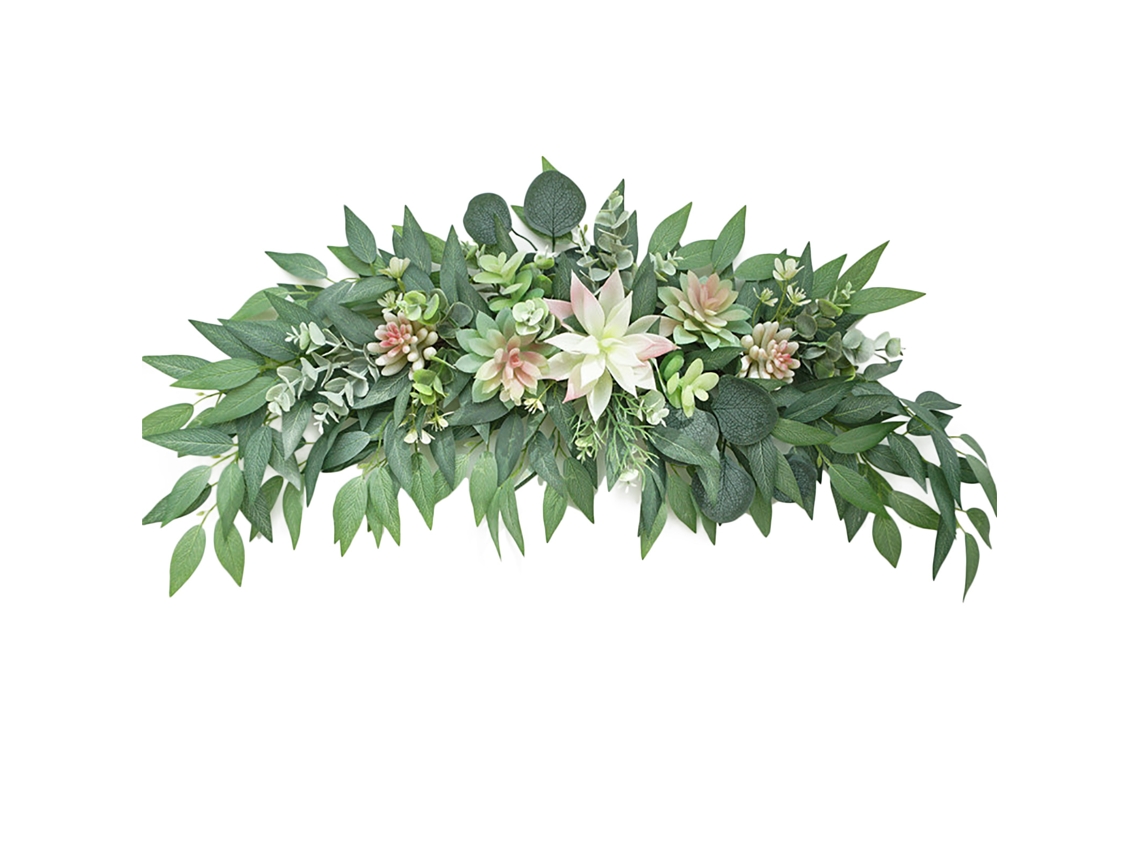 Laxiscreed Decoração De Porta Com Suculenta Artificial Para Parede, Pendurada E Moderna