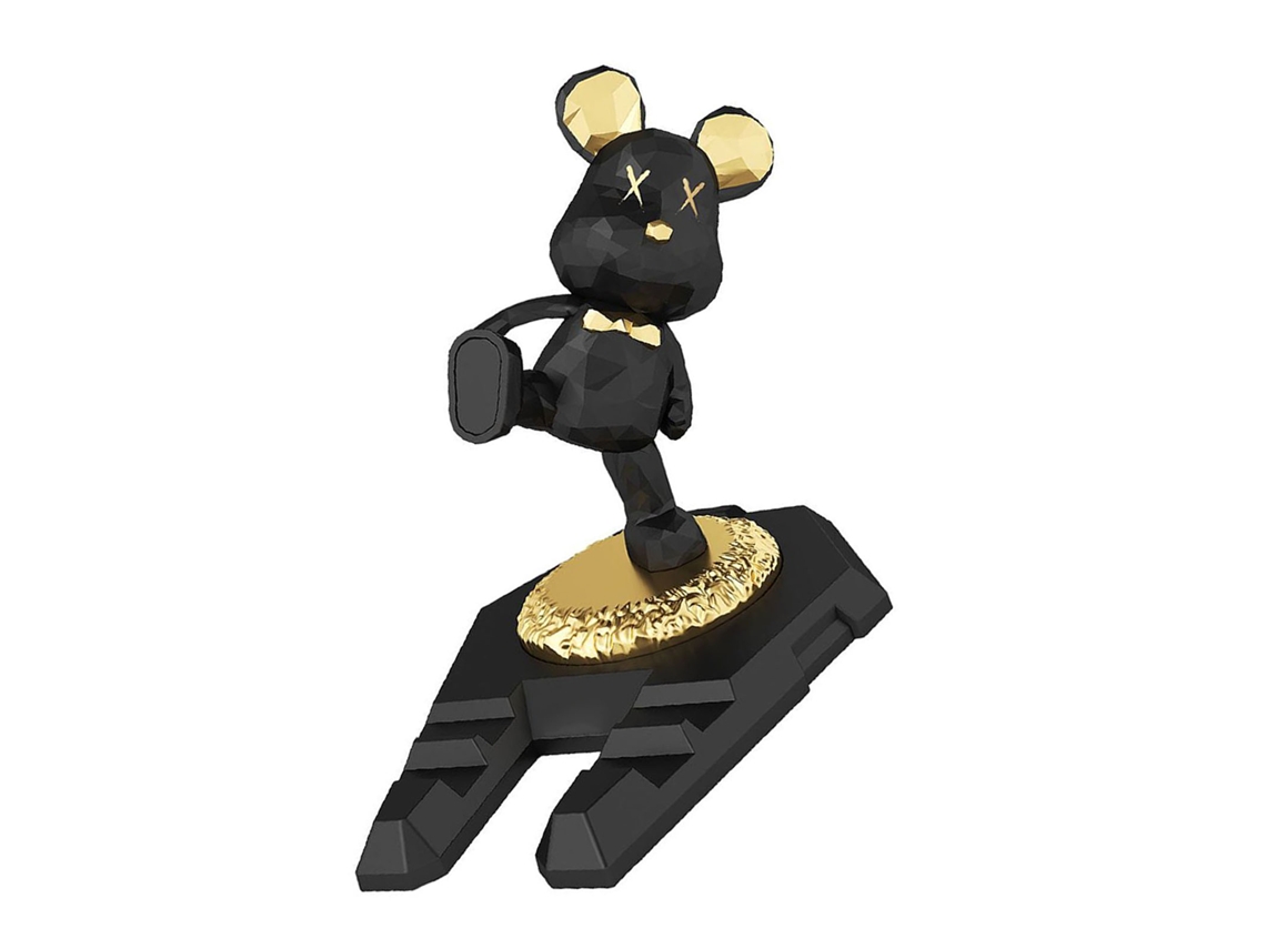 Suporte Para Celular Em Formato De Urso Fofo, Inovador, Multifuncional E Portátil, Com Design De Urso Lutador De Kung Fu.