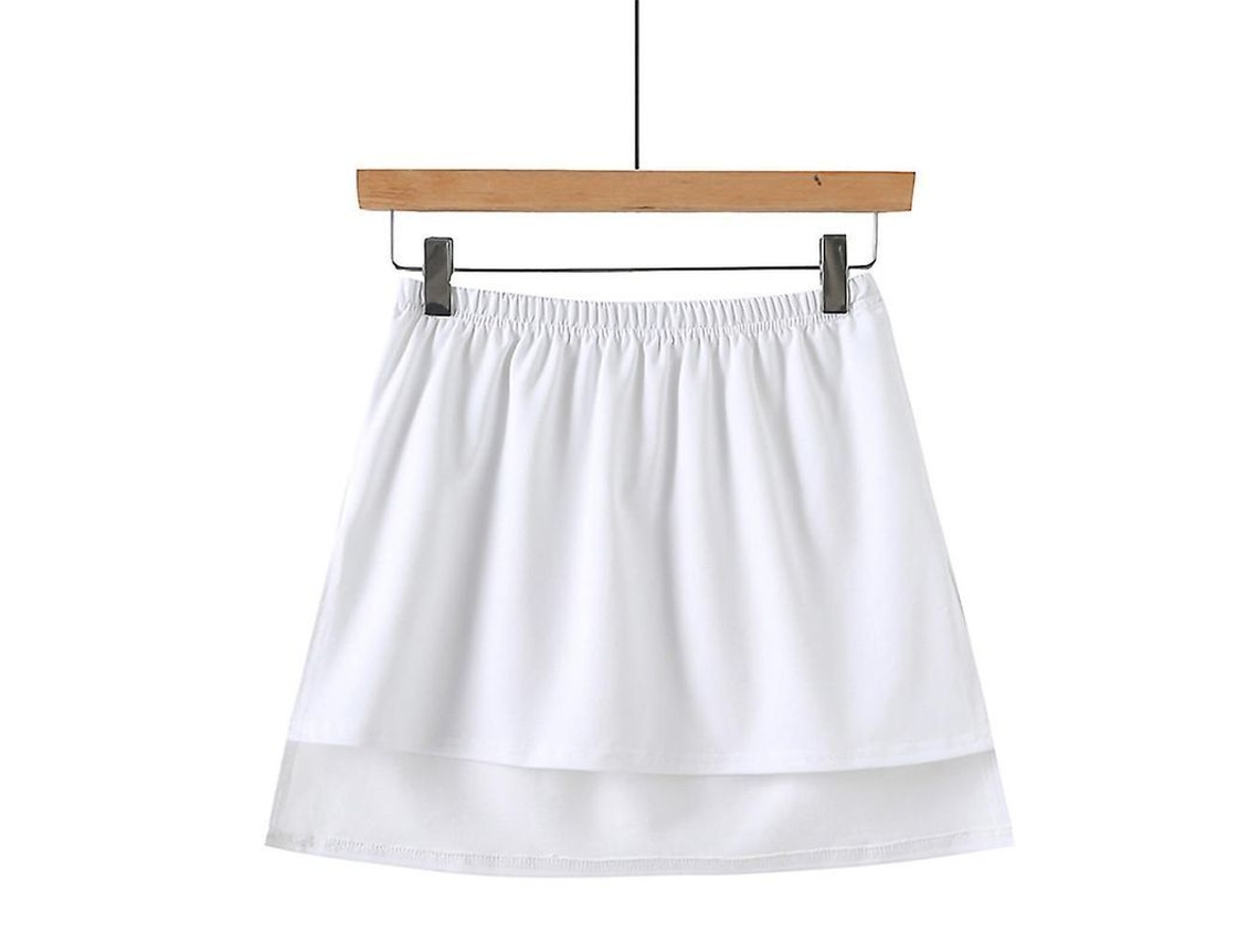 2026 falda Mini com Cintura Elástica e Camisa Falsa para Mulher