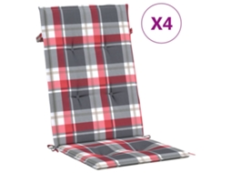 Highback Chair Cushion, Highback Chair Cushions Vidaxl Multicolor Tecido (120 X 50 X 3 Cm)