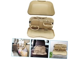Conjunto de 2 suportes multifuncionais de plástico para garrafas, para o banco traseiro do carro.