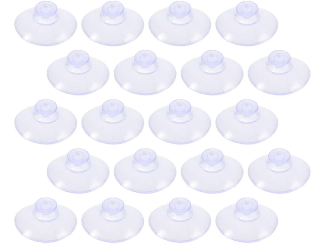 Ventosas De Vidro 2, 5cm, 100 Unidades, Pvc, Versáteis, Para Pendurar Pequenos Objetos Em Janelas E Painéis De Vidro