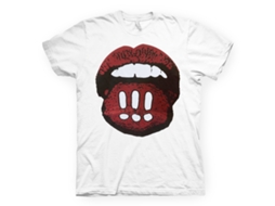!!! Mouth White T shirt ROCKINSTONE Unisex Adults Best Sellers Size:m