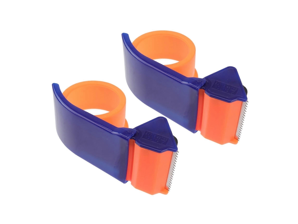 Dispensador de Fita Adesiva Reforçada com Cabo Ergonômico e Rolamento Suave para Selagem de Caixas de Papelão. GOKOCO (2 Unidades)