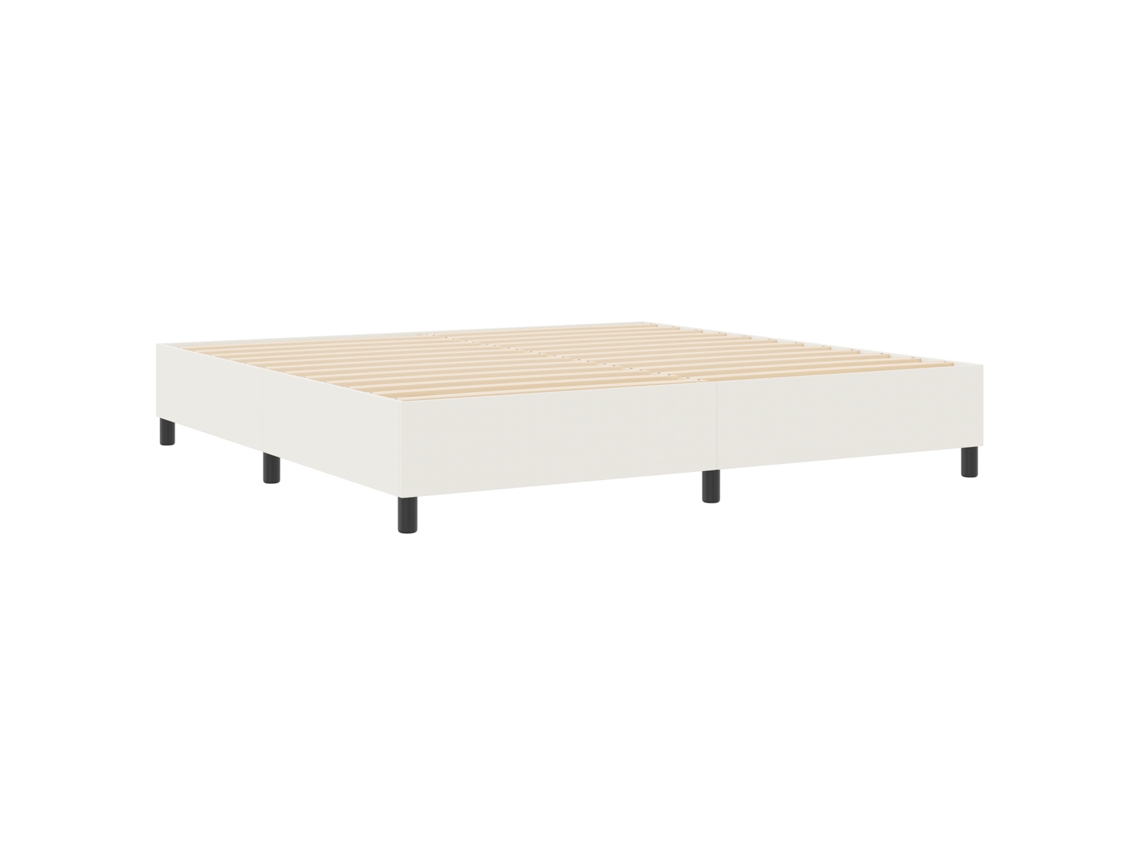 Conjunto 1 Cama De Plataforma Vidaxl Creme Cordão (200 X 200 Cm)