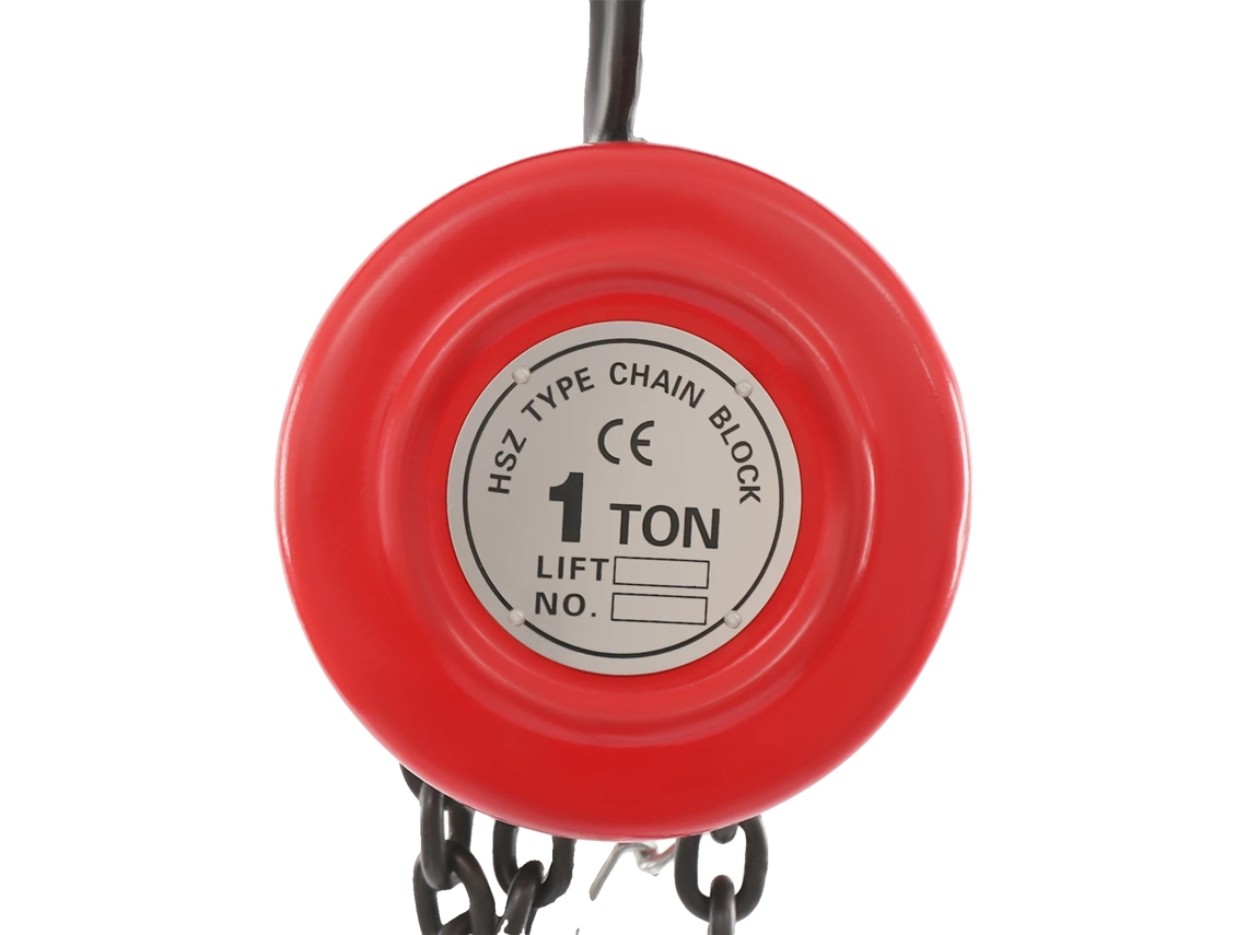 Talha Manual De Cadeia, Operação Manual, Capacidade De 1 Tonelada, Vermelho, 1000 Kg Oem