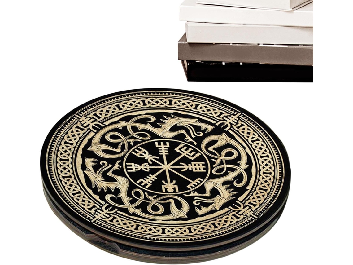 Jogo De Runas Em Bois,runas De Adivinhação | Ornamentos De Decoração Portáteis De Madeira Para Medit Gokoco