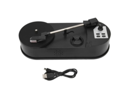 HURRISE Toca-Discos de Vinil Portátil Usb 2.0 Toca-Discos Profissional para Conversor de Mp3 para Tocadores de Música