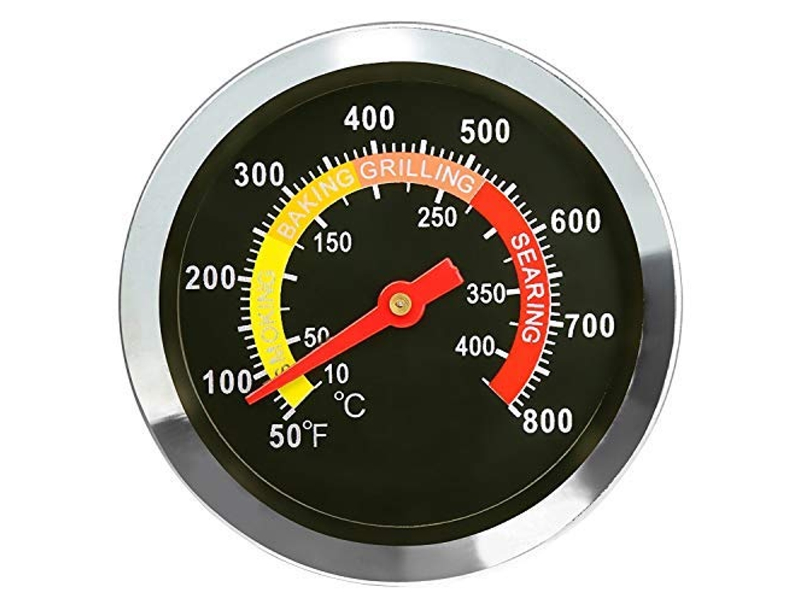 Termômetro De 5,2 Cm, Para Churrasqueira, Termostato Compatível Com Weber Kettle, Smoke, Kamado, Charbroil, Pit Boss Ceramic Bbq, Aquaforge