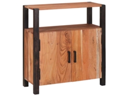 Vidaxl Buffet Castanho 70 X 30 X 75 Cm Madeira Sólida De Acácia