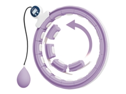 Bambolê SINI TECH STORE, inteligente, com contador de bolas, 16 nós, roxo, 76/113cm