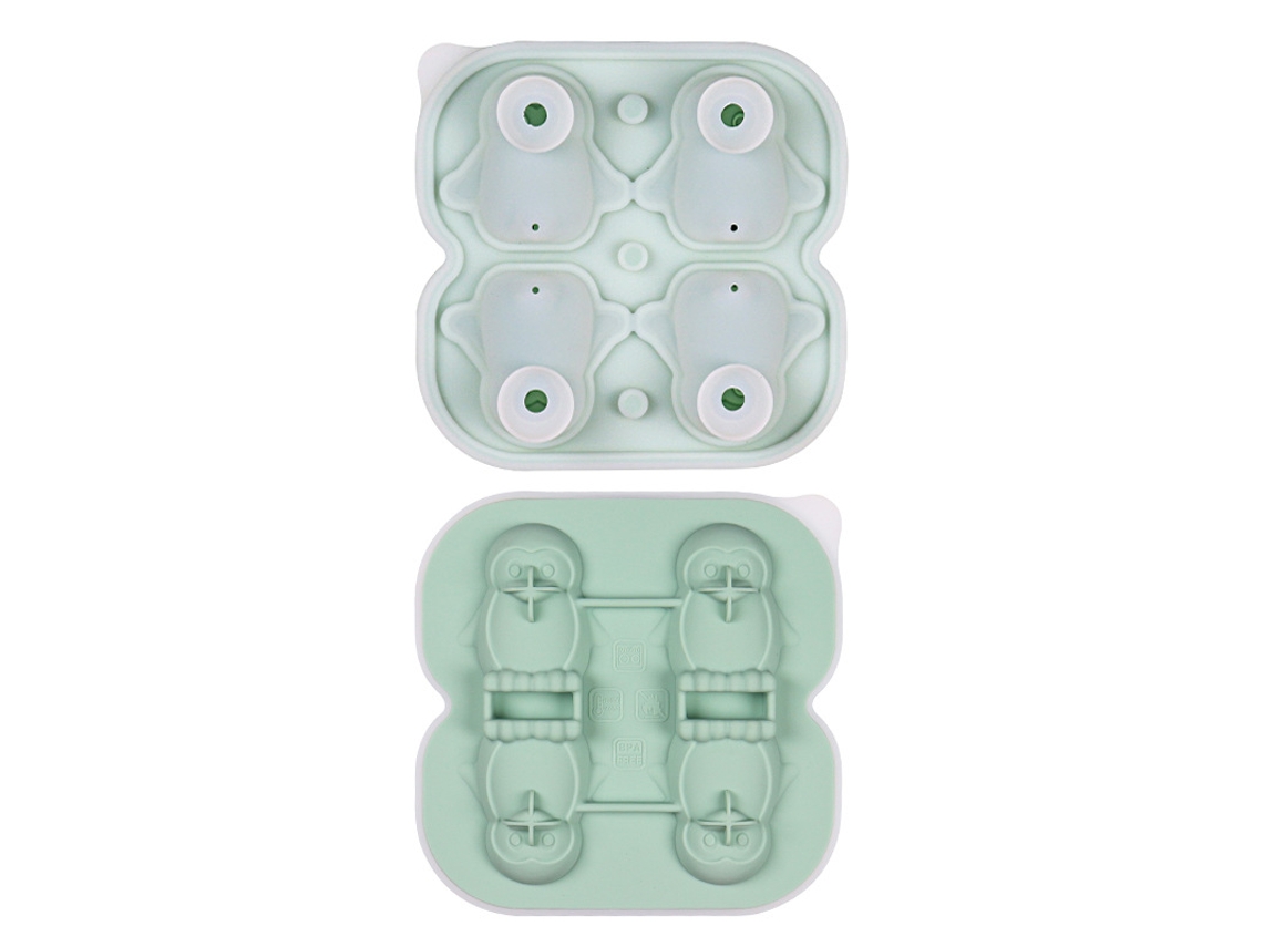 Formas De Gelo Em Forma De Pinguim, Silicone De Qualidade Alimentar, Ideais Para Cocktails De Whisky, Conhaque,sumos. Verde Hexinyigjly