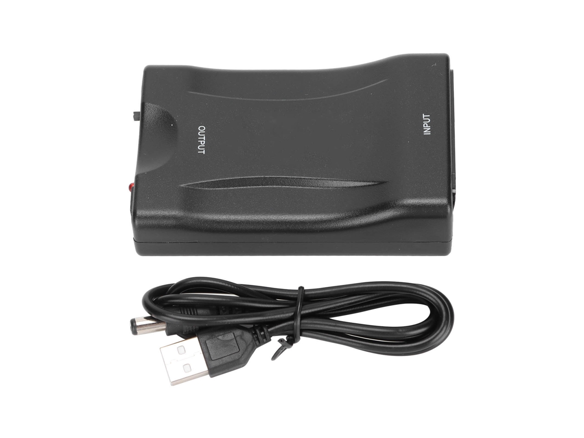 Adaptador de vídeo e áudio Scart para Hd 1080p a 60hz para decodificadores e Dvds para CHABERLU