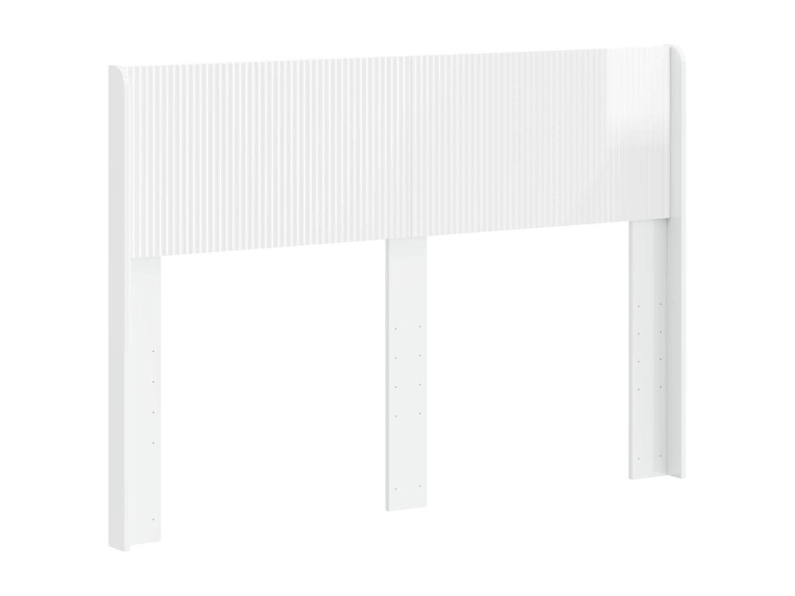 Vidaxl Cabeceira Branco Brilhante Pb