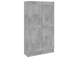 Conjunto 1 Armário De Livros Vidaxl Cinzeto Derivados De Madeira (82.5 X 30.5 X 150 Cm)