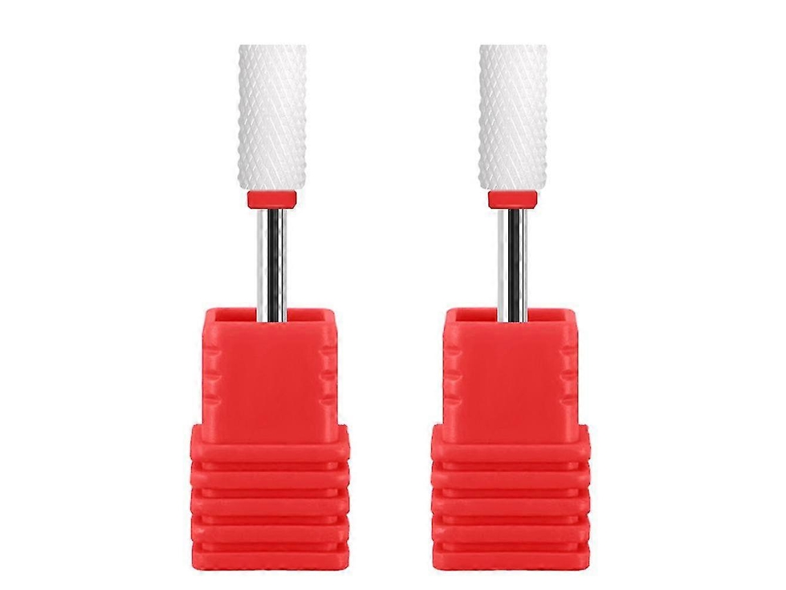 Brocas de Cerâmica para Unhas YUNZII com Cabeça Grande para Cutículas e Ferramenta de Manicure e Pedicure
