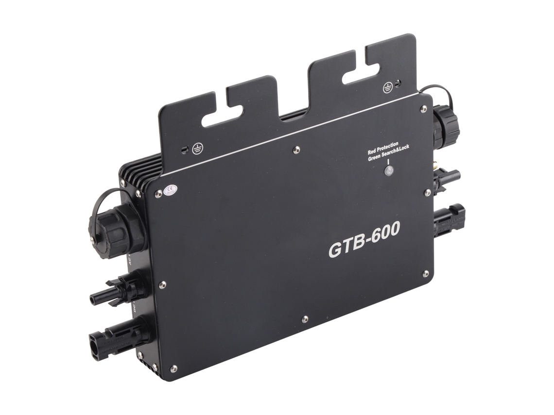 Microinversor solar conectado à rede de 600 W, onda senoidal pura, alumínio, GTB-600, CA 110-130 V