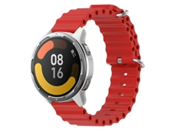 Pulseira De Silicone Sólida Estilo Oceano Para Xiaomi Mi Watch Color 2 22mm