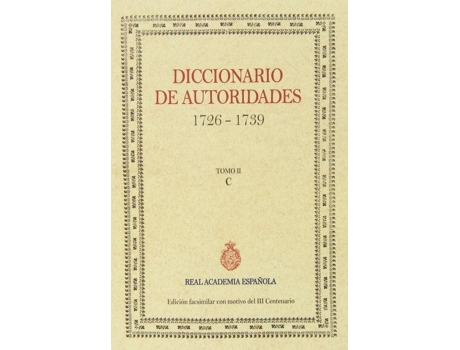 Livro Diccionario De Autoridades de Vários Autores