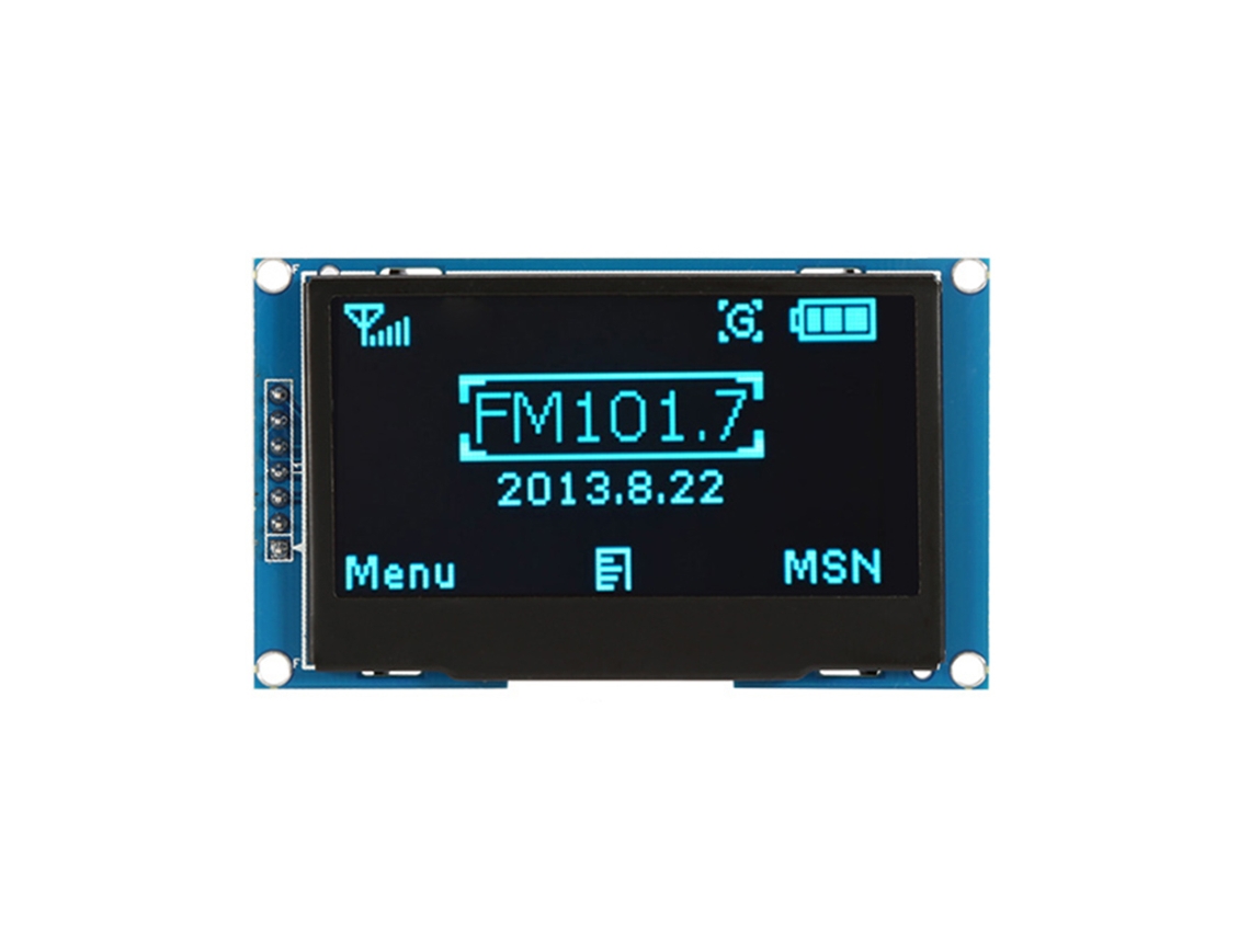 Módulo de Tela Oled de 2.42 Polegadas 128x64 Interface Iic I2c Serial Periférica (azul)