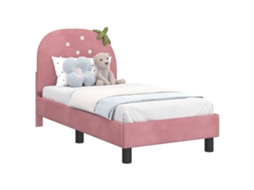 Estrutura de Cama para Criança com Cabeceira Rosa 70x140 cm MAISON EXCLUSIVE