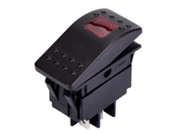 Conjunto de 5 Interruptores de Palanca 4 Pinos com Luz Led 12v Carro, Barco, Bateria S/MARCA