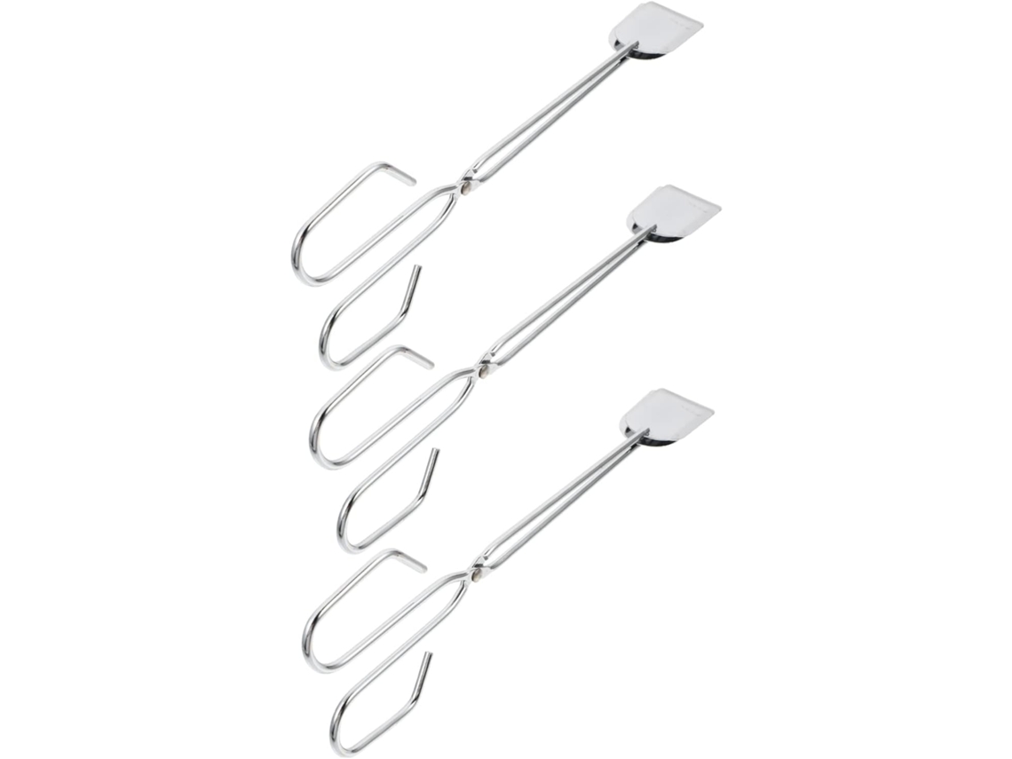 Pinças Portáteis Anti Escaldantes Toddmomy Para Lenha, Ideais Para Churrasco E Fogão A Lenha Conjunto Com 3 Pinças