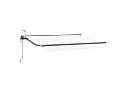 Conjunto 1 Sombra Externa Vidaxl Branco Alumínio (3 X 2,5 M)