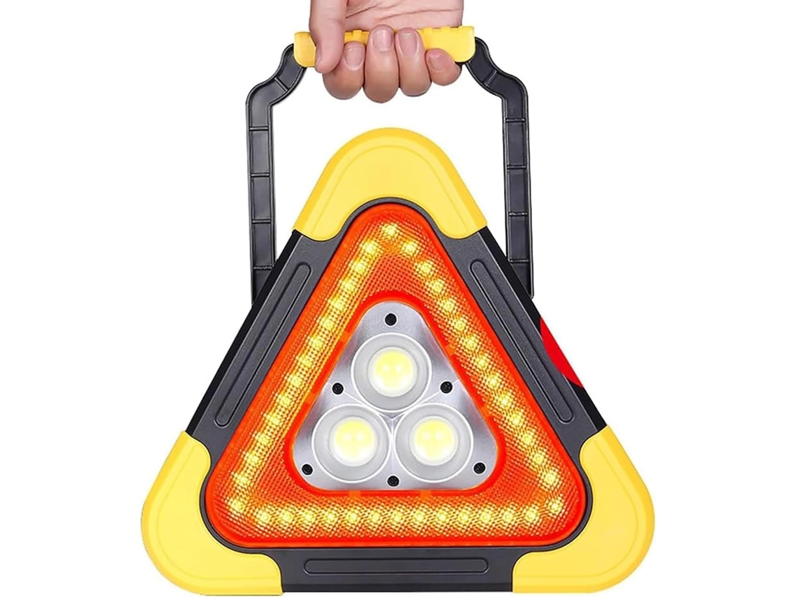 Luz De Emergência Triangular Solar À Prova D Água Para Carro, Tripé Portátil, Sinalização De Advertência Solar