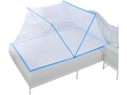 Mosquiteiro Dobrável e Portátil para Cama, Ideal para Viagens, Camping e Uso com Porta Única. Modelo Universal Dossel Grande para Cama BRILVIBERA