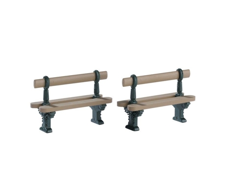 Banc Lemax Conjunto De Assento Duplo 2 Marrom Poliresina Exterior