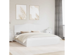 Vidaxl Cama Com Armazenamento Branco 180 X 200 Cm Madeira Processada