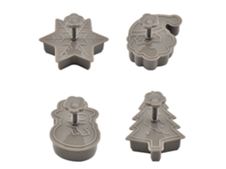 Moldes 3D para biscoitos doces de Natal, decorações para festas de Natal.