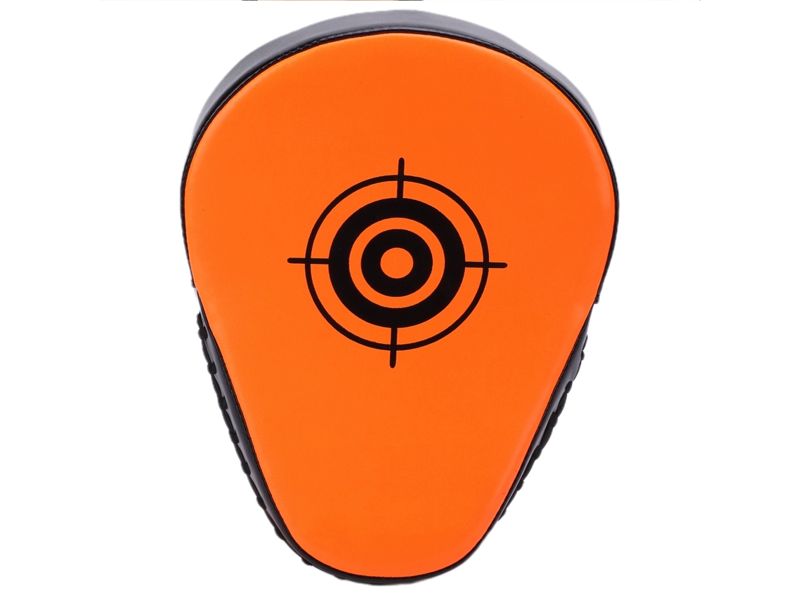 Luvas de Treino com Almofada de Soco para Kickboxing, Muay Thai, Treino de Artes Marciais, Cor Laranja Fluorescente