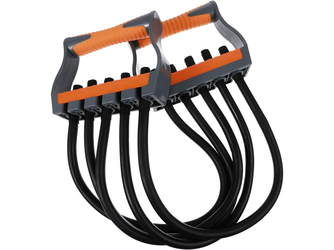 Expansor De Peito Ajustável Bestonzon Em Látex Com 5 Faixas Resistência Para Treinamento E Fortalecimento