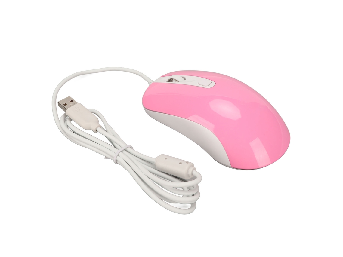 Rato Gamer Fio 3500dpi Rgb Rosa