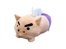 Brinquedo de Pelúcia Shin chan Porta lenços Porquinho, Acessório de Anime Fofo e Multifuncional CHABERLU