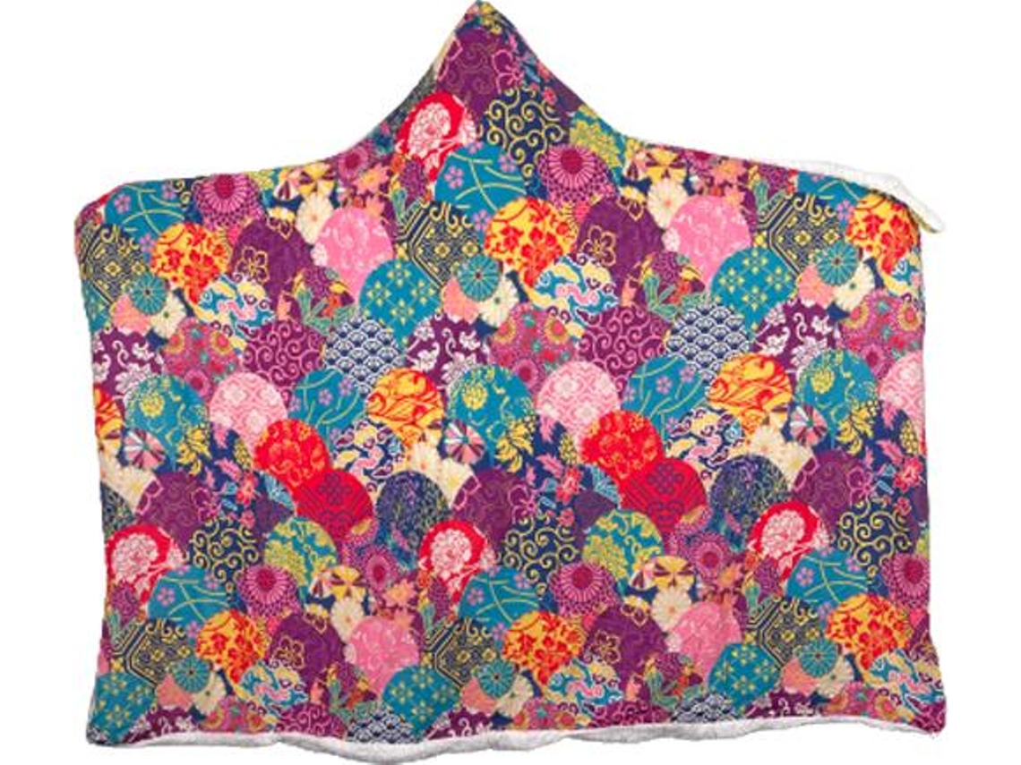 Xadrez De Feltro De Pelúcia Com Flores E Padrão Aprox. 190 Cm X Aprox. 150 Cm Multicolorido-aquaforge