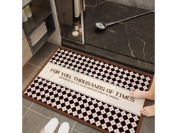 Tapetes de Banho Antiderrapantes Absorventes de Secagem Rápida para Decoração de Banheiro Padrão 7 EVELTEK 40x60cm