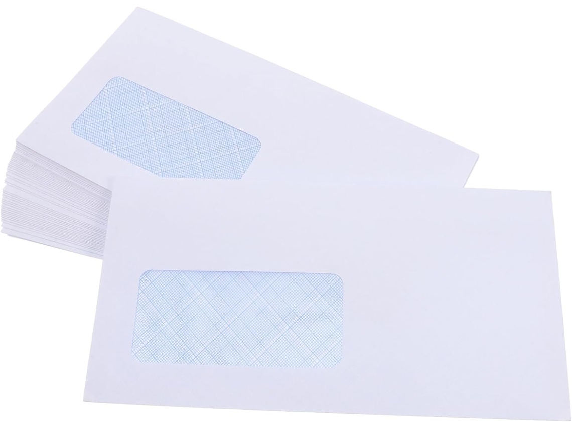 Envelopes Brancos Autoadesivos Em Papel Offset Com Janela À Esquerda