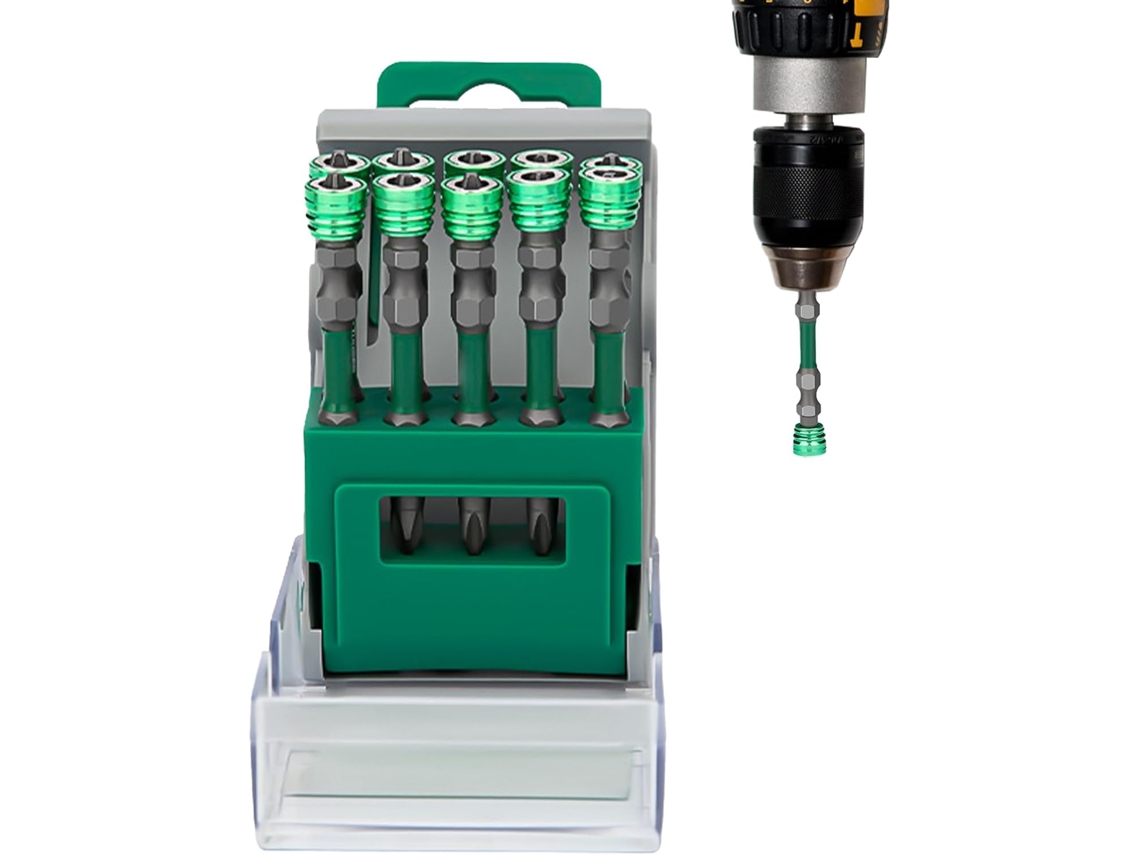 Conjunto De Bits Chave Fenda Magnéticos Aço Para Reparos